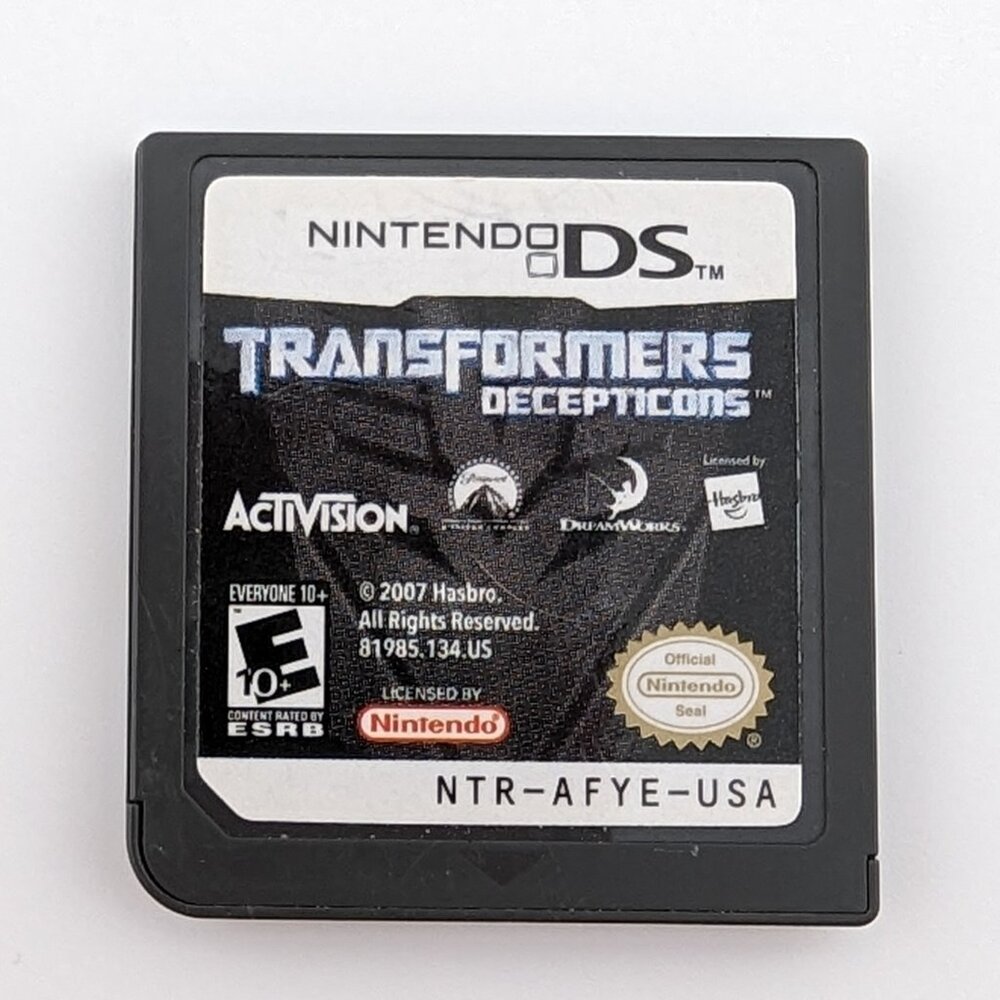 Nintendo DS Transformers Decepticons game - Loose